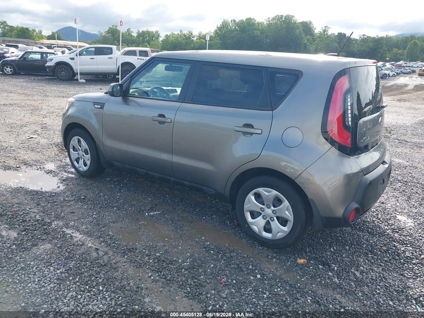 2014 Kia Soul VIN KNDJN2A27E7069476 IAAI salvage auction — ENGINE BURN, Salvage (North Carolina), sold $25 on 2026-07-24 (photo 3)