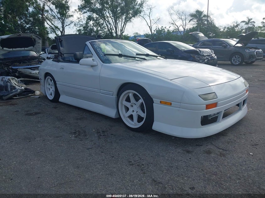1988 Mazda Rx-7 VIN JM1FC3510J0102274 IAAI salvage auction — REAR END, Rebuildable (Florida), sold $3,250 on 2026-07-06 (photo 1)