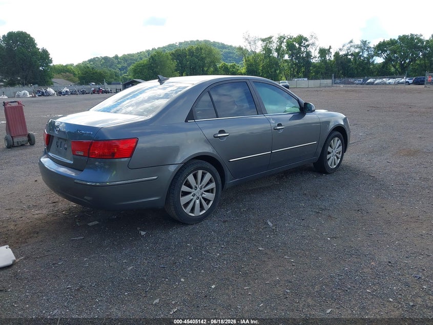2009 Hyundai Sonata VIN 5NPEU46CX9H445218 IAAI salvage auction — HAIL, Salvage (Ohio), sold $350 on 2026-07-06 (photo 4)
