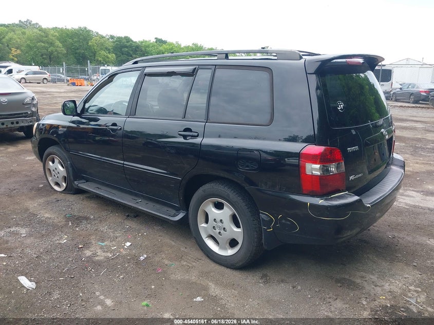 2005 Toyota Highlander VIN JTEEP21A950123061 IAAI salvage auction — NORMAL WEAR, Clear (Maryland), sold $775 on 2026-07-07 (photo 3)