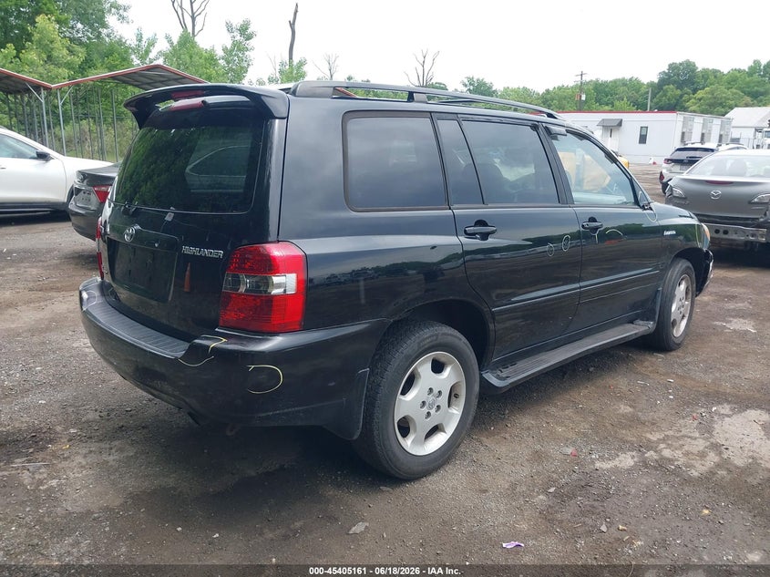 2005 Toyota Highlander VIN JTEEP21A950123061 IAAI salvage auction — NORMAL WEAR, Clear (Maryland), sold $775 on 2026-07-07 (photo 4)