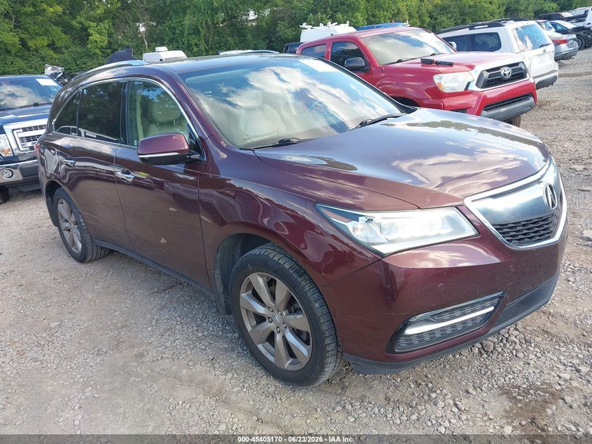 2014 Acura Mdx VIN 5FRYD3H8XEB013381 IAAI salvage auction — NORMAL WEAR, Clear (Florida), sold $3,200 on 2026-07-09 (photo 1)