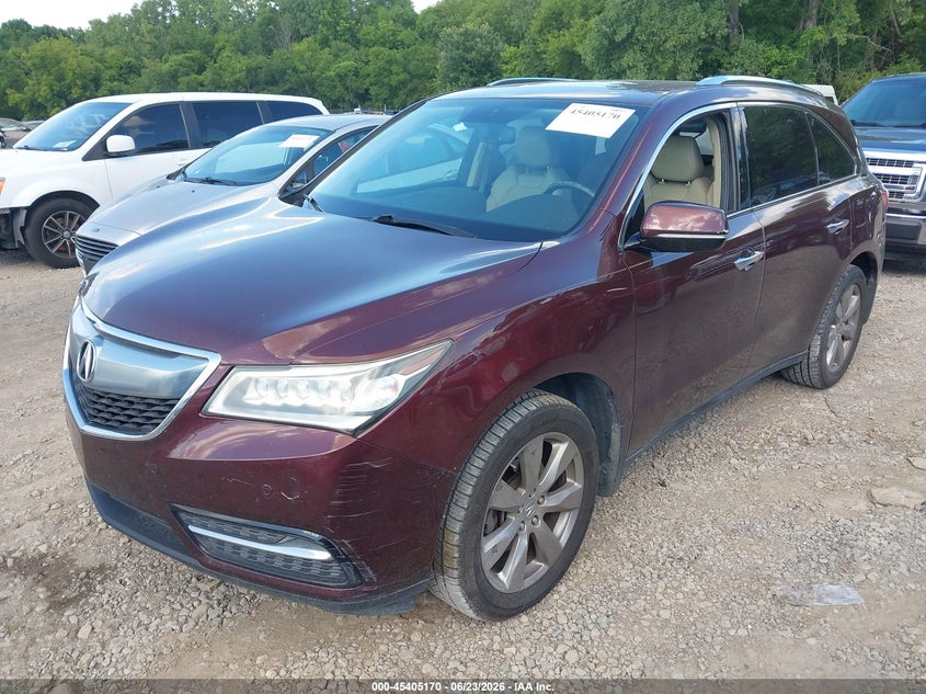 2014 Acura Mdx VIN 5FRYD3H8XEB013381 IAAI salvage auction — NORMAL WEAR, Clear (Florida), sold $3,200 on 2026-07-09 (photo 2)