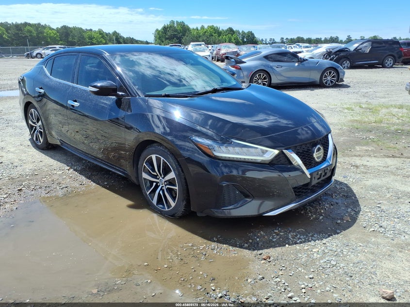 2021 Nissan Maxima VIN 1N4AA6CV7MC514126 IAAI salvage auction — NORMAL WEAR, Sf97 (North Carolina), sold $13,500 on 2026-08-10 (photo 1)