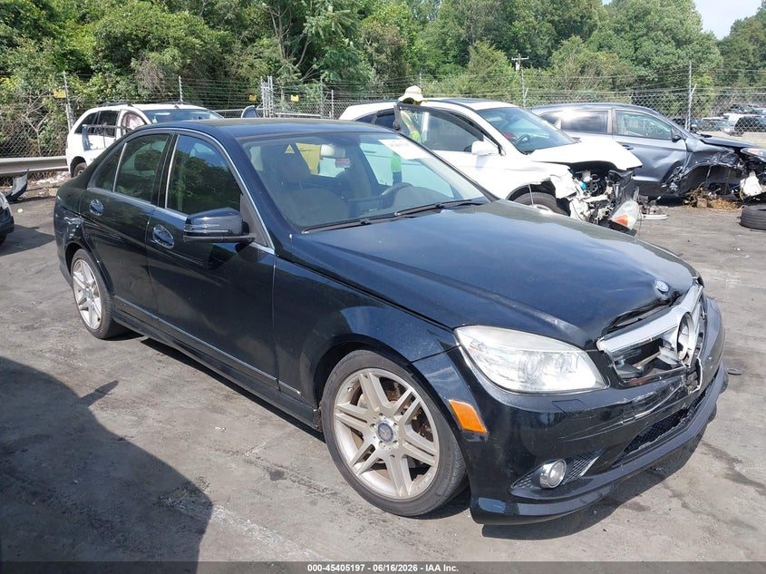2010 Mercedes-benz C-klasse VIN WDDGF5GB2AR117549 IAAI salvage auction — FRONT END, Salvage (North Carolina), sold $350 on 2026-08-06 (photo 1)