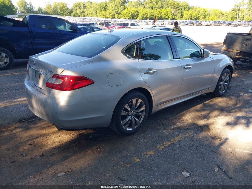 2013 Infiniti M VIN JN1BY1AR2DM603750 IAAI salvage auction — FRONT END, Clear (Michigan), sold $1,175 on 2026-07-20 (photo 4)