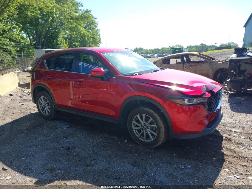 2023 Mazda Cx-5 VIN JM3KFBBM1P0275378 IAAI salvage auction — FRONT END, Clear (Indiana), sold $8,300 on 2026-07-29 (photo 1)