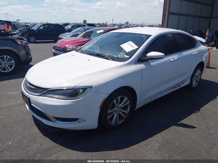 2015 Chrysler 200 VIN 1C3CCCAB2FN525258 IAAI salvage auction — REAR END, Salvage (Illinois), sold $625 on 2026-07-17 (photo 2)