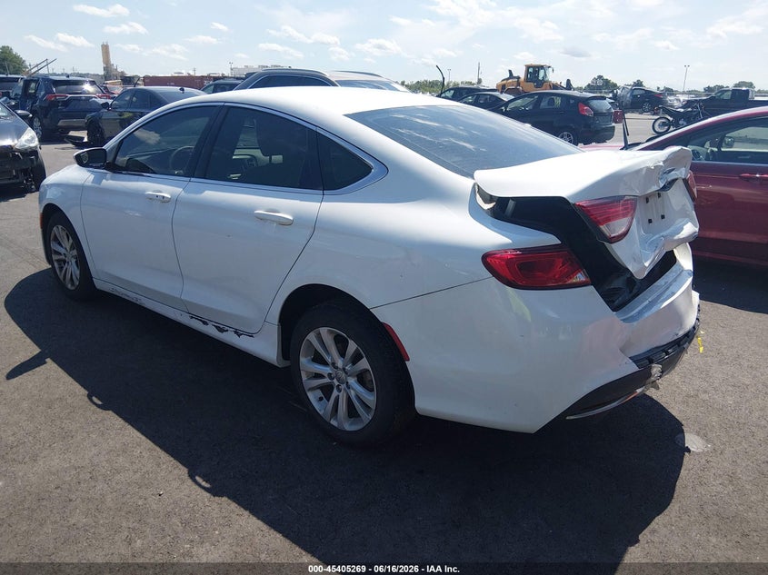 2015 Chrysler 200 VIN 1C3CCCAB2FN525258 IAAI salvage auction — REAR END, Salvage (Illinois), sold $625 on 2026-07-17 (photo 3)