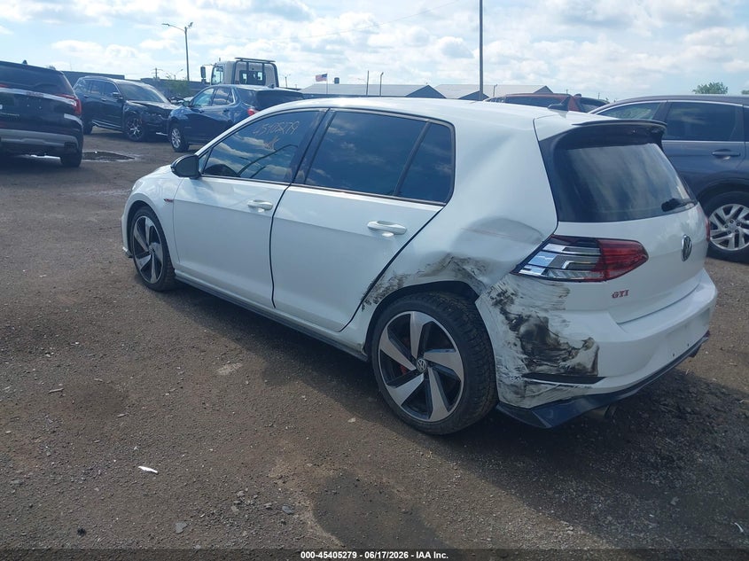 2019 Volkswagen Golf VIN 3VW6T7AU4KM024570 IAAI salvage auction — LEFT REAR, Clear (Michigan), sold $8,500 on 2026-08-06 (photo 3)