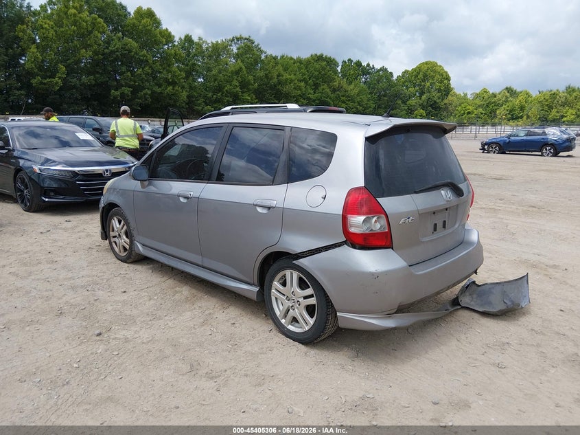 2008 Honda Fit VIN JHMGD37648S033533 IAAI salvage auction — REAR END, Salvage (Tennessee), sold $25 on 2026-07-29 (photo 3)