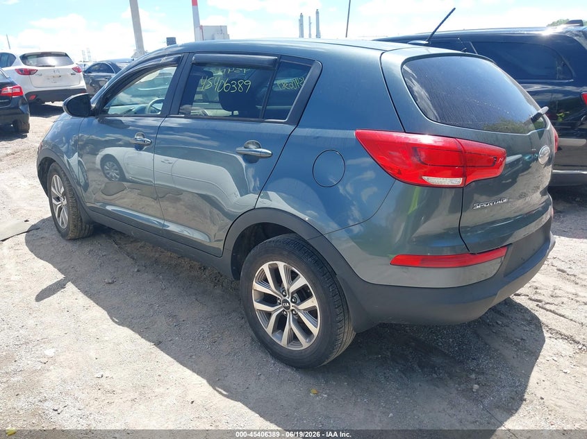 2014 Kia Sportage VIN KNDPB3AC6E7656866 IAAI salvage auction — RIGHT FRONT, Salvage (Indiana), sold $900 on 2026-07-22 (photo 3)