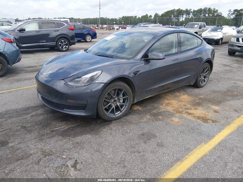 2023 Tesla Model 3 VIN 5YJ3E1EA7PF556145 IAAI salvage auction — LEFT FRONT, Clear (South Carolina), sold $10,000 on 2026-07-29 (photo 2)