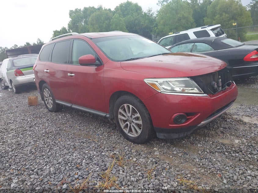 2016 Nissan Pathfinder VIN 5N1AR2MN3GC644561 IAAI salvage auction — FRONT END, Salvage (Alabama), sold $300 on 2026-07-10 (photo 1)
