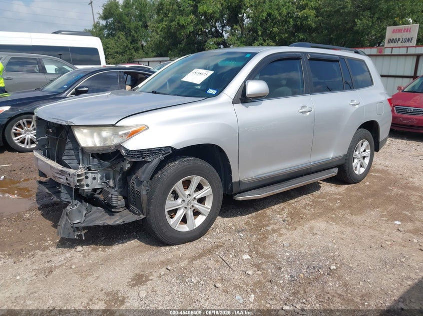 2013 Toyota Highlander VIN 5TDZK3EH7DS140180 IAAI salvage auction — FRONT END, Original (Texas), sold $1,150 on 2026-07-18 (photo 2)
