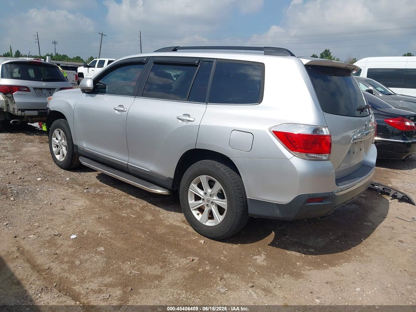 2013 Toyota Highlander VIN 5TDZK3EH7DS140180 IAAI salvage auction — FRONT END, Original (Texas), sold $1,150 on 2026-07-18 (photo 3)