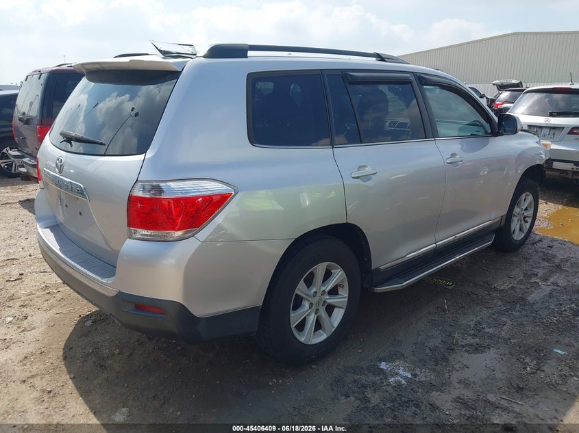 2013 Toyota Highlander VIN 5TDZK3EH7DS140180 IAAI salvage auction — FRONT END, Original (Texas), sold $1,150 on 2026-07-18 (photo 4)