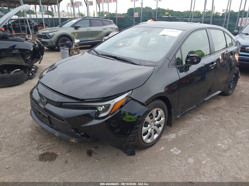 2026 Toyota Corolla VIN JTDBCMFE0T3115890 IAAI salvage auction — FRONT & REAR, Salvage - Greater Than 75% (Maryland), sold $7,000 on 2026-08-01 (photo 2)