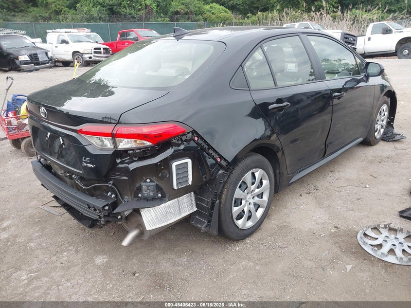 2026 Toyota Corolla VIN JTDBCMFE0T3115890 IAAI salvage auction — FRONT & REAR, Salvage - Greater Than 75% (Maryland), sold $7,000 on 2026-08-01 (photo 4)