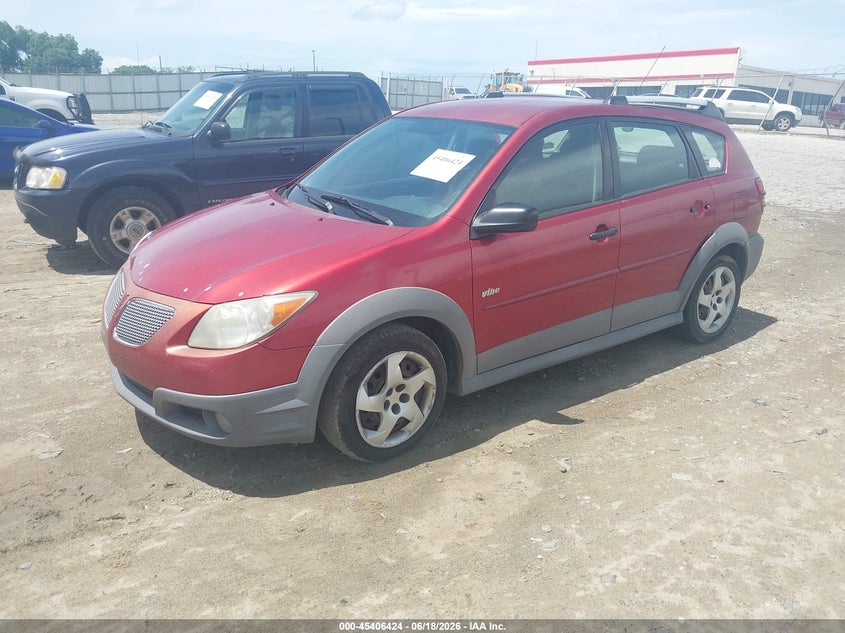 2008 Pontiac Vibe VIN 5Y2SL65878Z414143 IAAI salvage auction — ENGINE DAMAGE, Clear (North Carolina), sold $825 on 2026-07-09 (photo 2)