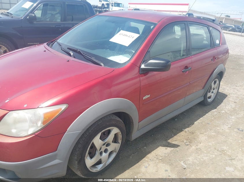 2008 Pontiac Vibe VIN 5Y2SL65878Z414143 IAAI salvage auction — ENGINE DAMAGE, Clear (North Carolina), sold $825 on 2026-07-09 (photo 6)