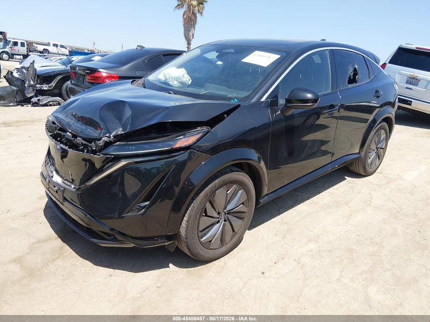 2025 Nissan Ariya VIN JN8BF0BE6SM461154 IAAI salvage auction — FRONT END, Salvage Title, sold $10,300 on 2026-08-13 (photo 2)