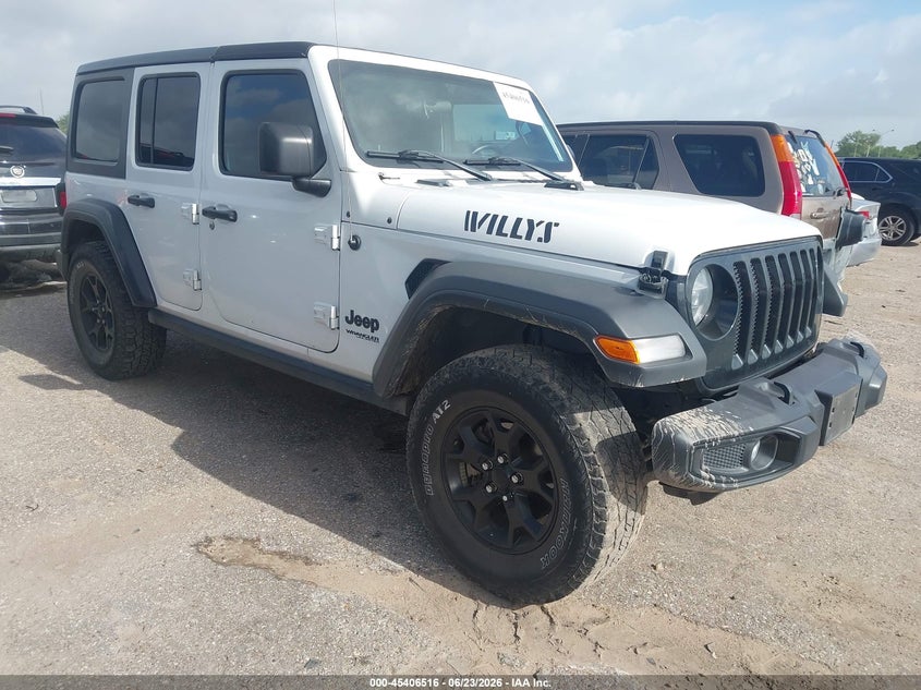 2021 Jeep Wrangler / VIN 1C4HJXDG8MW649984 — IAAI salvage auction photo