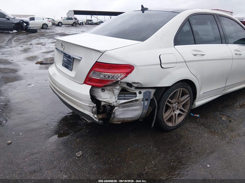 2008 Mercedes-benz C class VIN WDDGF56X18R026537 IAAI salvage auction — REAR END, Salvage (Mississippi), sold $350 on 2026-07-29 (photo 6)