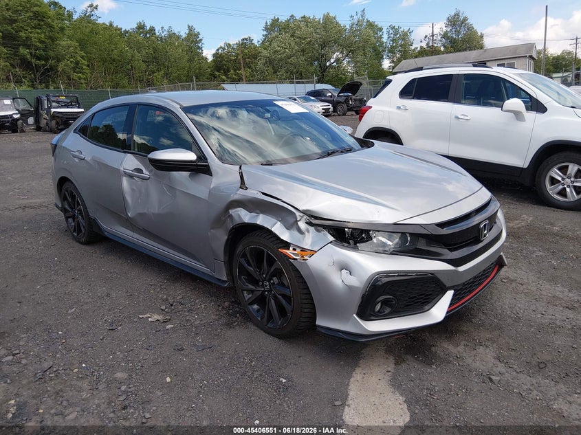 2018 Honda Civic VIN SHHFK7H40JU421366 IAAI salvage auction — RIGHT SIDE, Salvage (Pennsylvania), sold $4,500 on 2026-07-28 (photo 1)