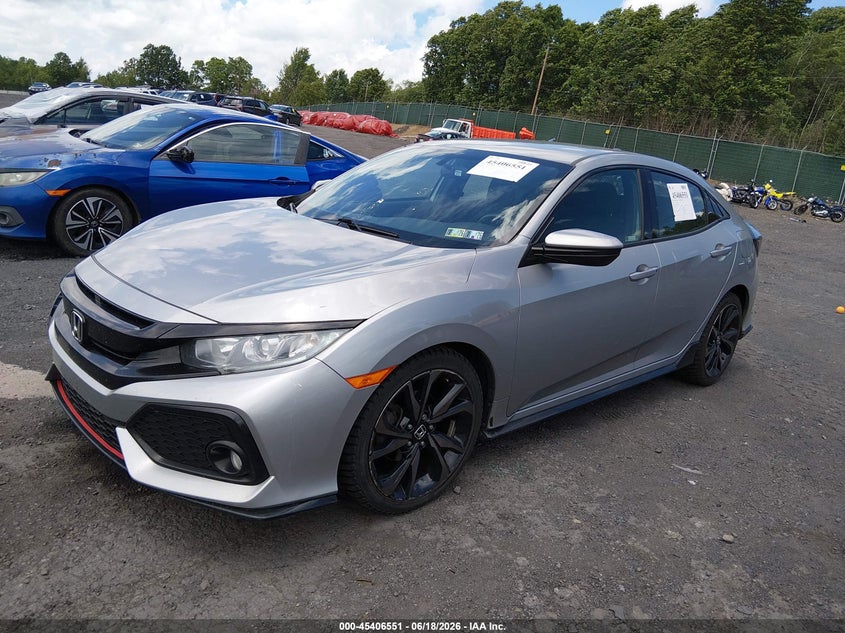 2018 Honda Civic VIN SHHFK7H40JU421366 IAAI salvage auction — RIGHT SIDE, Salvage (Pennsylvania), sold $4,500 on 2026-07-28 (photo 2)