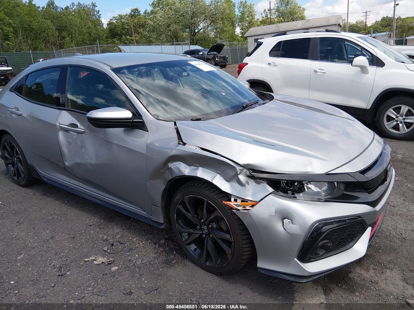2018 Honda Civic VIN SHHFK7H40JU421366 IAAI salvage auction — RIGHT SIDE, Salvage (Pennsylvania), sold $4,500 on 2026-07-28 (photo 6)