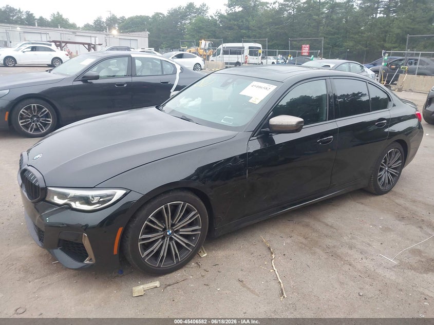 2020 BMW 3er VIN WBA5U7C01LFH04515 IAAI salvage auction — RIGHT FRONT, Wait Title, sold $13,900 on 2026-08-25 (photo 2)