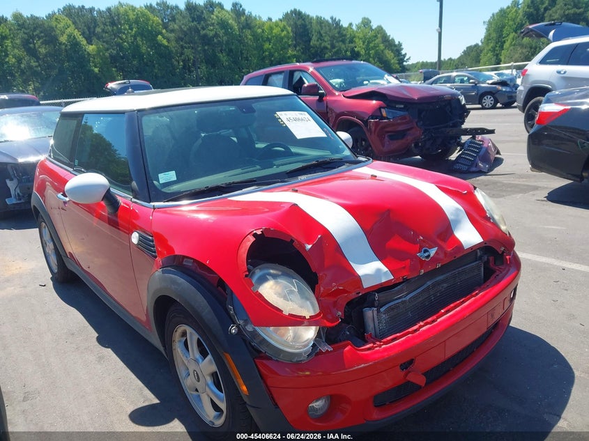 2008 Mini Cooper VIN WMWMF335X8TT62966 IAAI salvage auction — FRONT END, Salvage (Idaho), sold $100 on 2026-08-07 (photo 1)