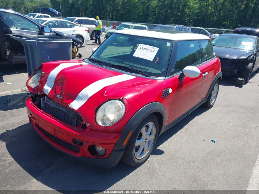 2008 Mini Cooper VIN WMWMF335X8TT62966 IAAI salvage auction — FRONT END, Salvage (Idaho), sold $100 on 2026-08-07 (photo 2)