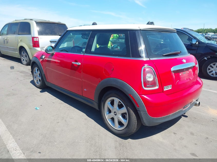 2008 Mini Cooper VIN WMWMF335X8TT62966 IAAI salvage auction — FRONT END, Salvage (Idaho), sold $100 on 2026-08-07 (photo 3)