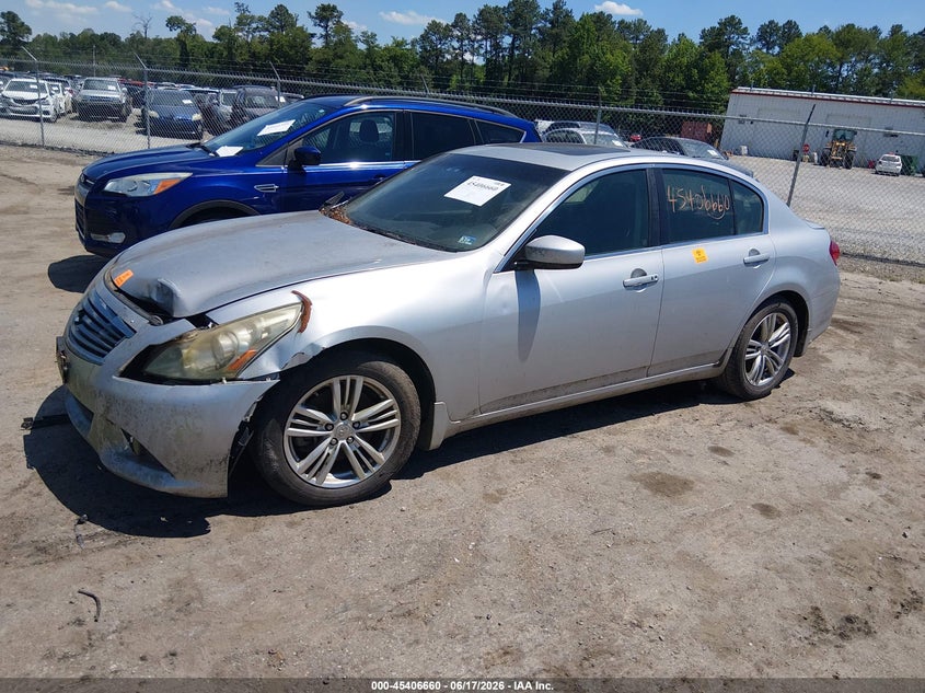2013 Infiniti VIN JN1CV6AR7DM758997 IAAI salvage auction — FRONT END, Certificate Of Title (Montana), sold $300 on 2026-07-17 (photo 2)