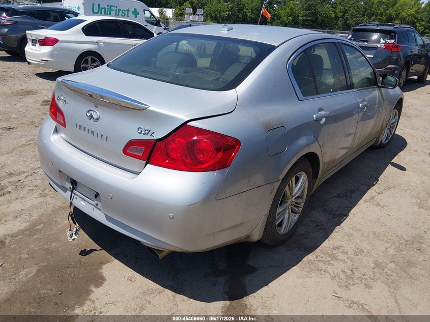 2013 Infiniti VIN JN1CV6AR7DM758997 IAAI salvage auction — FRONT END, Certificate Of Title (Montana), sold $300 on 2026-07-17 (photo 4)