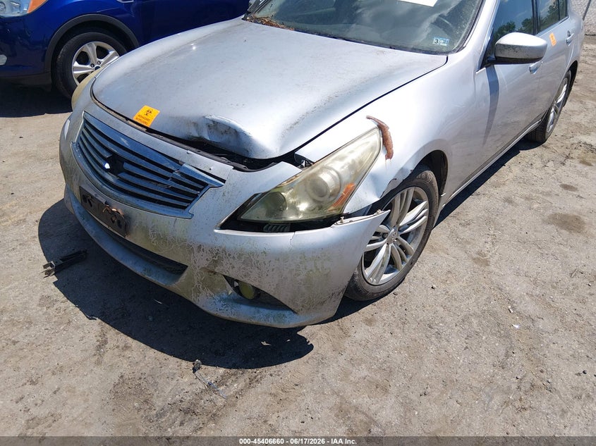 2013 Infiniti VIN JN1CV6AR7DM758997 IAAI salvage auction — FRONT END, Certificate Of Title (Montana), sold $300 on 2026-07-17 (photo 6)