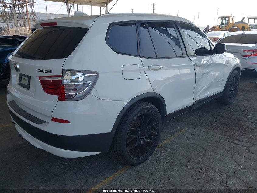 2013 BMW X3 VIN 5UXWX7C51DL980573 IAAI salvage auction — RIGHT SIDE, Salvage Title, sold $75 on 2026-07-21 (photo 4)