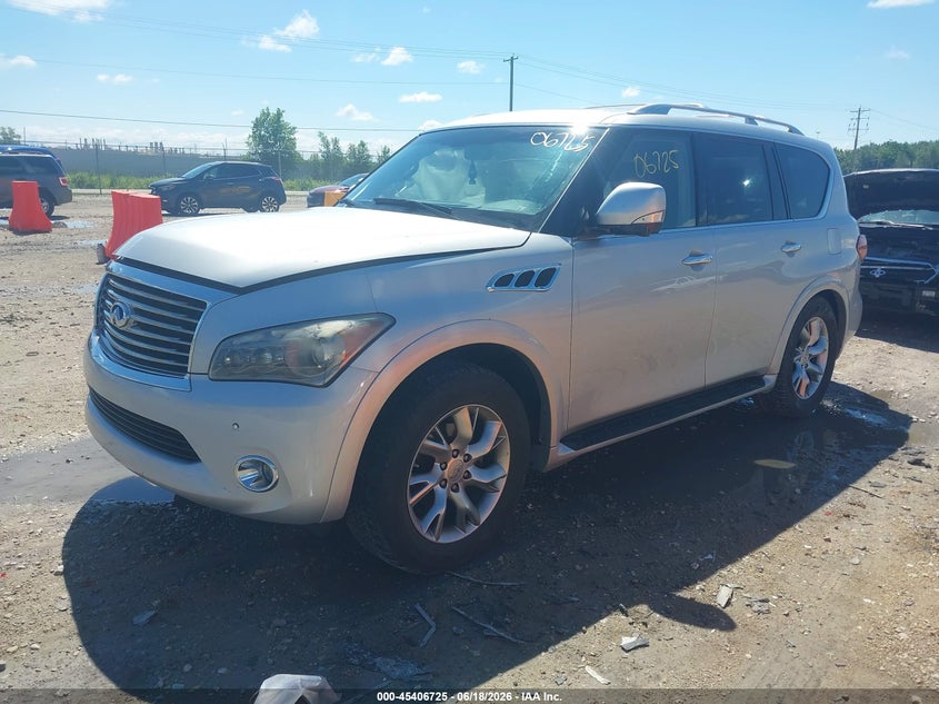 2011 Infiniti Qx56 VIN JN8AZ2NE2B9005830 IAAI salvage auction — RIGHT SIDE, Junk Bill Of Sale Mv2459 (Wisconsin), sold $3,000 on 2026-07-16 (photo 2)