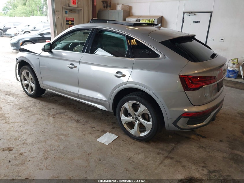 2023 Audi Q5 sportback VIN WA15AAFY8P2003713 IAAI salvage auction — FRONT END, Salvage Title, sold $8,500 on 2026-08-16 (photo 3)