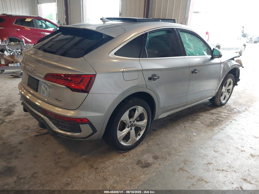 2023 Audi Q5 sportback VIN WA15AAFY8P2003713 IAAI salvage auction — FRONT END, Salvage Title, sold $8,500 on 2026-08-16 (photo 4)