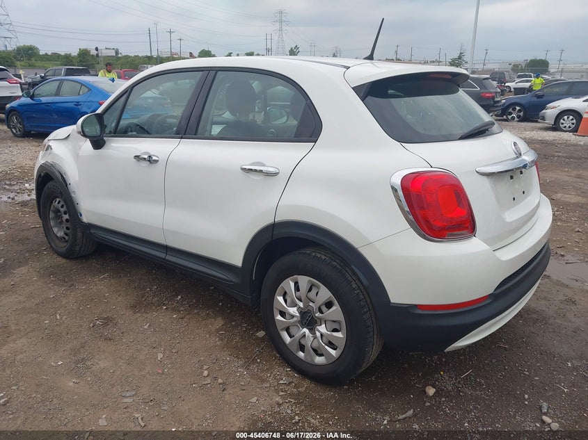 2016 Fiat 500x VIN ZFBCFXATXGP382362 IAAI salvage auction — SIDE, Salvage Title, sold $875 on 2026-08-14 (photo 3)