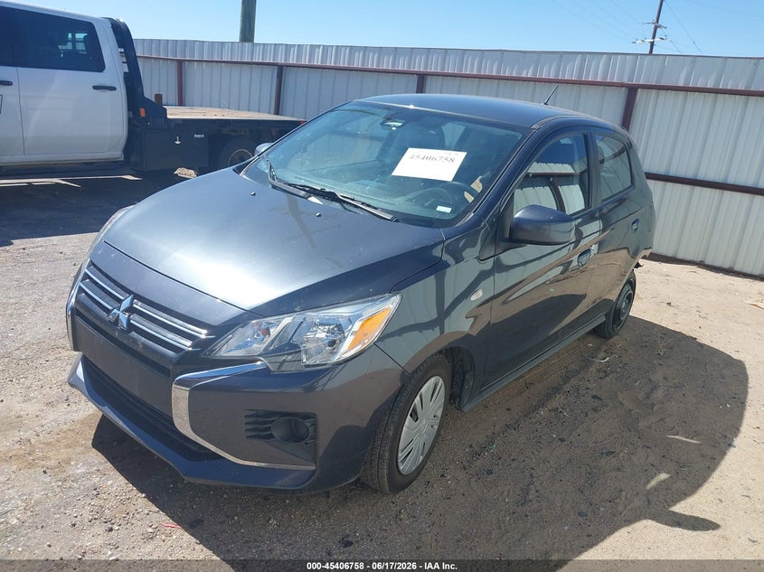2024 Mitsubishi Mirage VIN ML32AUHJ5RH009384 IAAI salvage auction — LEFT REAR, Enterprise Vehicles Clear Only (California), sold $7,300 on 2026-07-07 (photo 2)