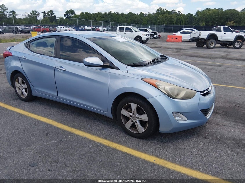 2012 Hyundai Elantra VIN KMHDH4AE4CU447693 IAAI salvage auction — THEFT, Salvage (South Carolina), sold $850 on 2026-07-29 (photo 1)