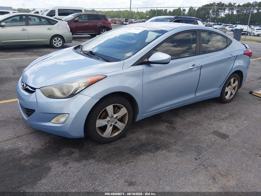 2012 Hyundai Elantra VIN KMHDH4AE4CU447693 IAAI salvage auction — THEFT, Salvage (South Carolina), sold $850 on 2026-07-29 (photo 2)
