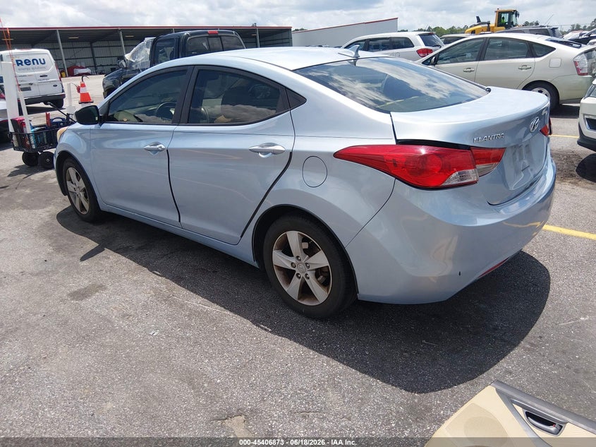 2012 Hyundai Elantra VIN KMHDH4AE4CU447693 IAAI salvage auction — THEFT, Salvage (South Carolina), sold $850 on 2026-07-29 (photo 3)
