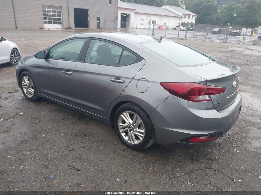 2020 Hyundai Elantra VIN 5NPD84LF7LH505784 IAAI salvage auction — REAR END, Salvage (Massachusetts), sold $1,900 on 2026-07-18 (photo 3)