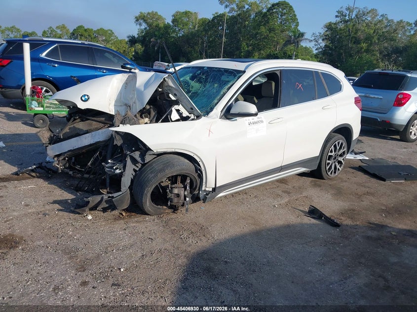 2021 BMW X1 VIN WBXJG7C07M5U19169 IAAI salvage auction — FRONT END, Certificate Of Destruction (Florida), sold $600 on 2026-07-20 (photo 2)