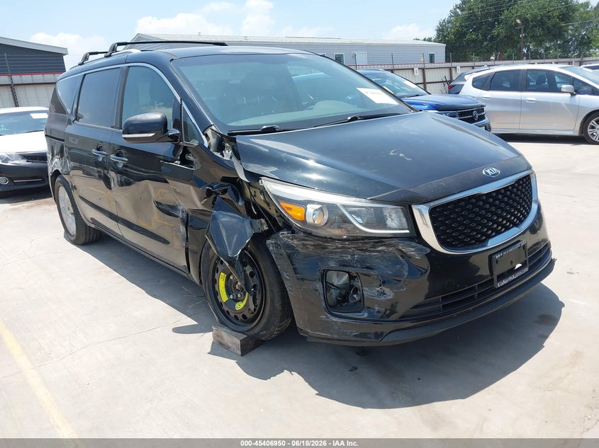 2016 Kia SEDONA VIN KNDMC5C18G6146972 IAAI salvage auction — SIDE, Salvage (Texas), sold $1,750 on 2026-07-21 (photo 1)